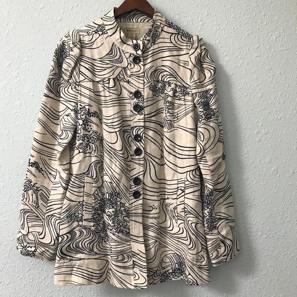 Anthropologie Jackets & Blazers - Anthropologie Elevenses linen blend jacket size 10